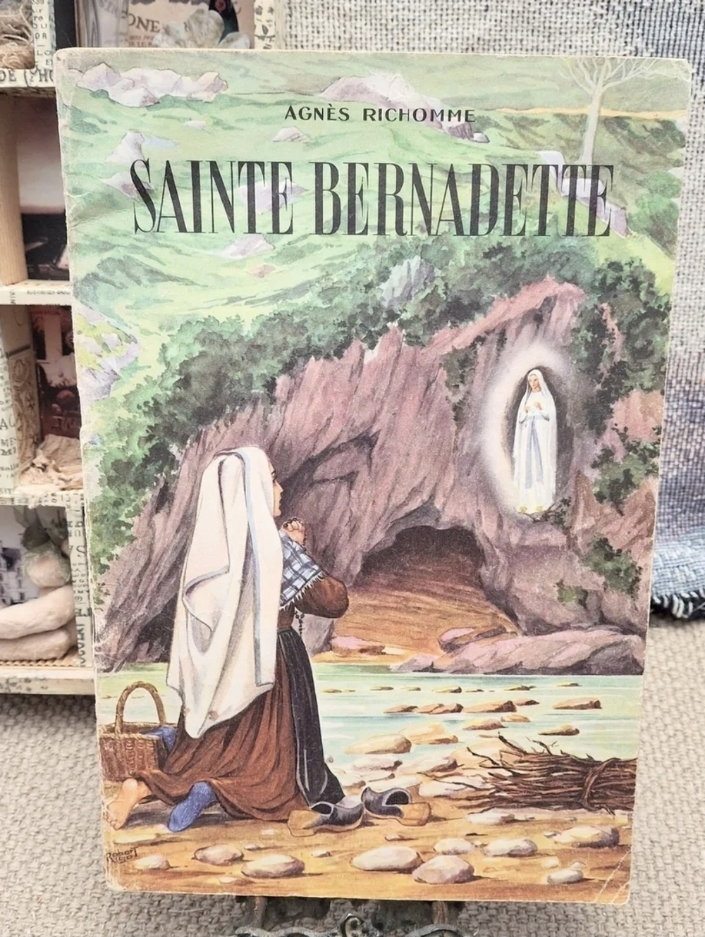 Sainte Bernadette Agnes Richomme Catholic Lourdes Biography French Book 1950s